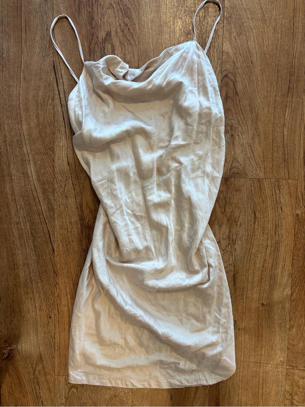 Victoria's Secret Cream Cowl Neck Slip Dress
